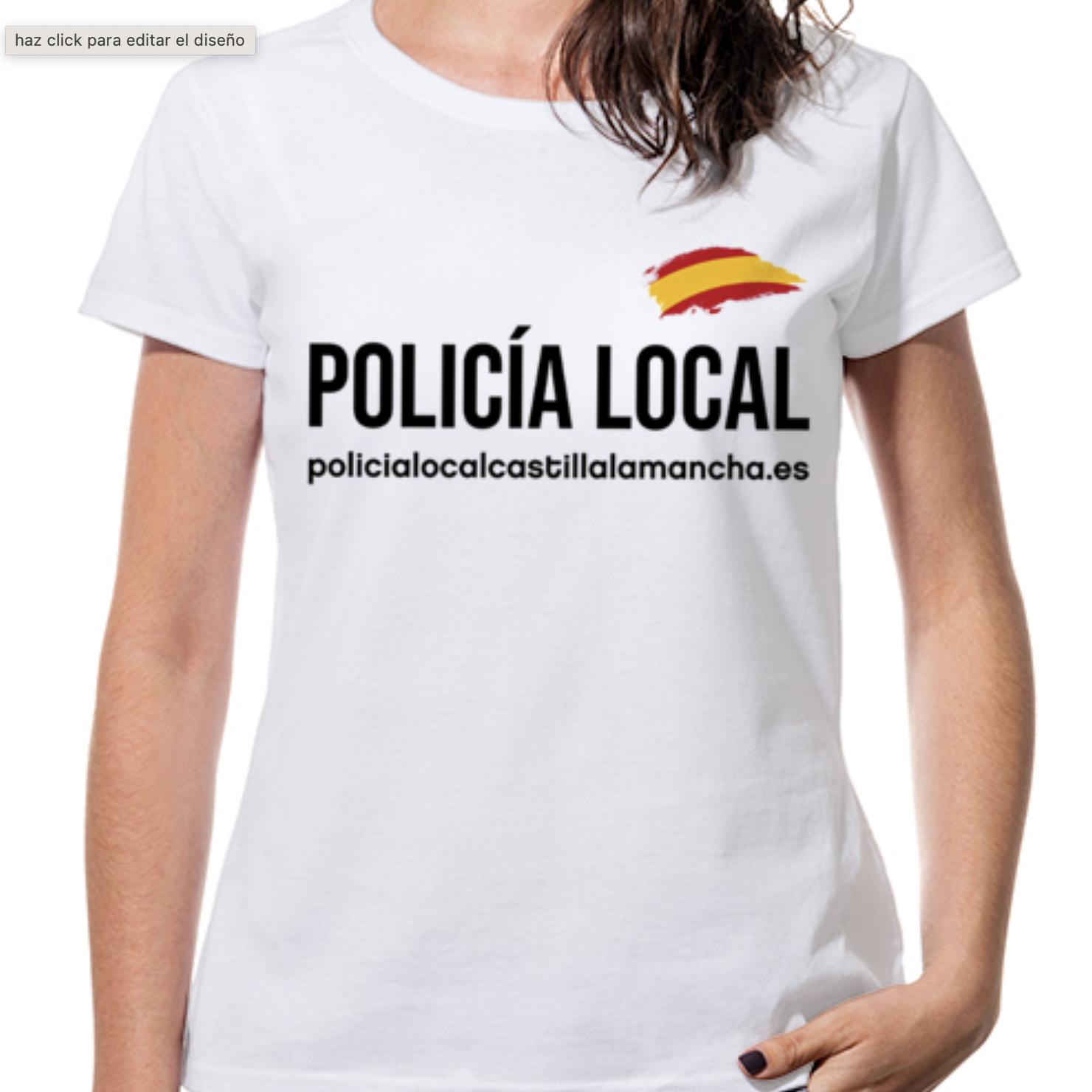 Camiseta Policía Local MUJER BLANCA