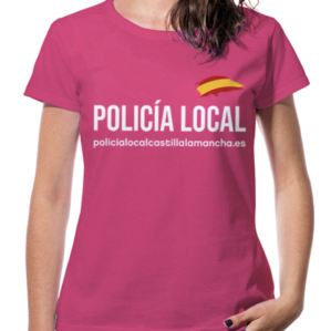 Camiseta Policía Local MUJER ROSA