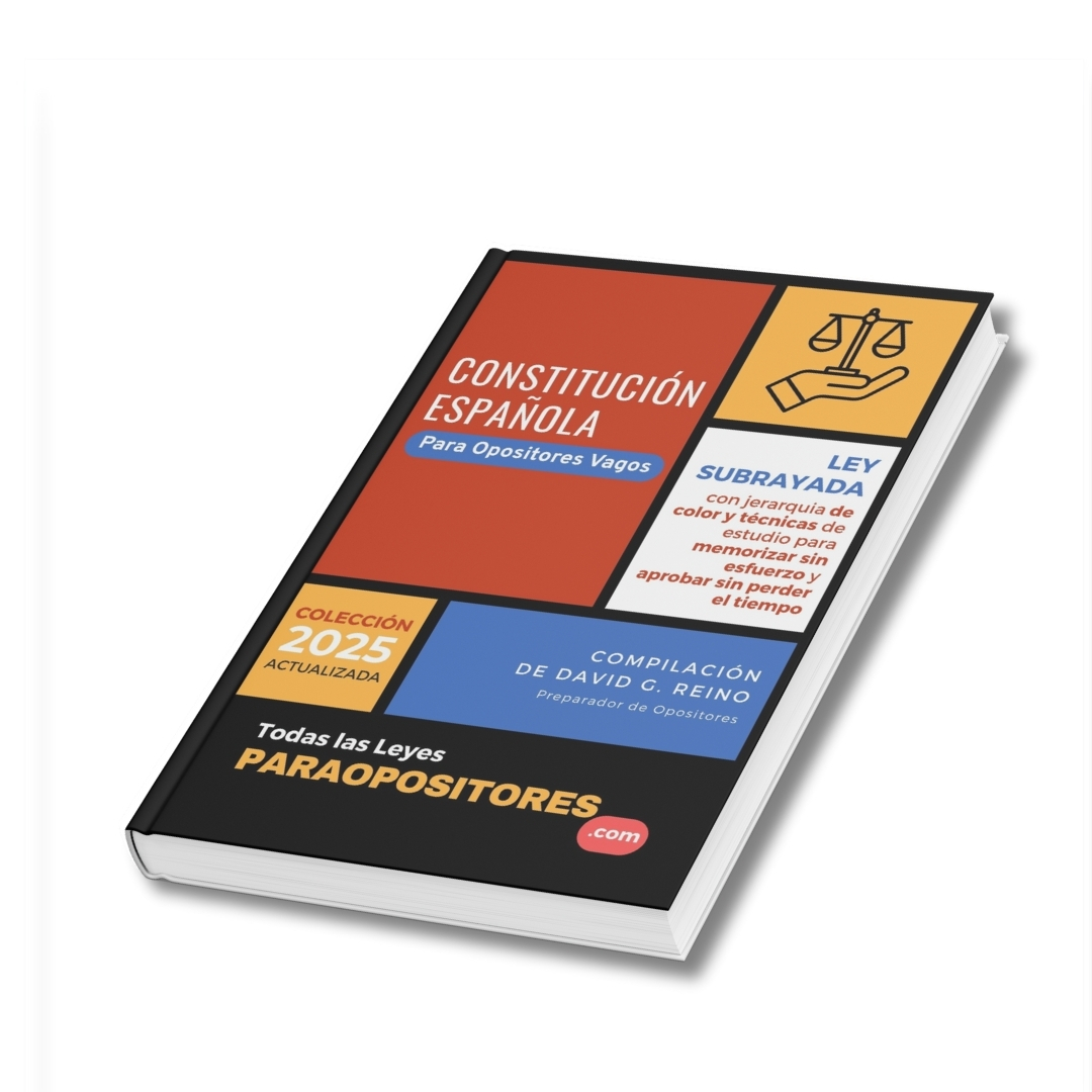 Constitución Española Subrayada para Opositores Vagos