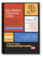 Real Decreto Legislativo 5/2015, texto refundido de la Ley del Estatuto Básico del Empleado Público para Opositores Vagos: Ley subrayada con colores, técnicas de estudio y esquemas visuales para memorizar sin esfuerzo y aprobar sin perder el tiempo (copia) (copia) (copia)