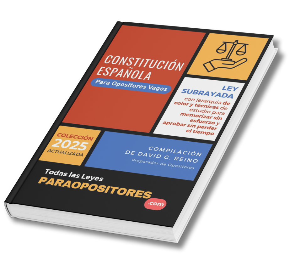 Constitución Española Subrayada para Opositores Vagos